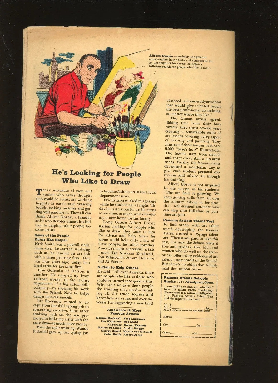 Strange Tales #139 (1965) back cover condition photo raw comic