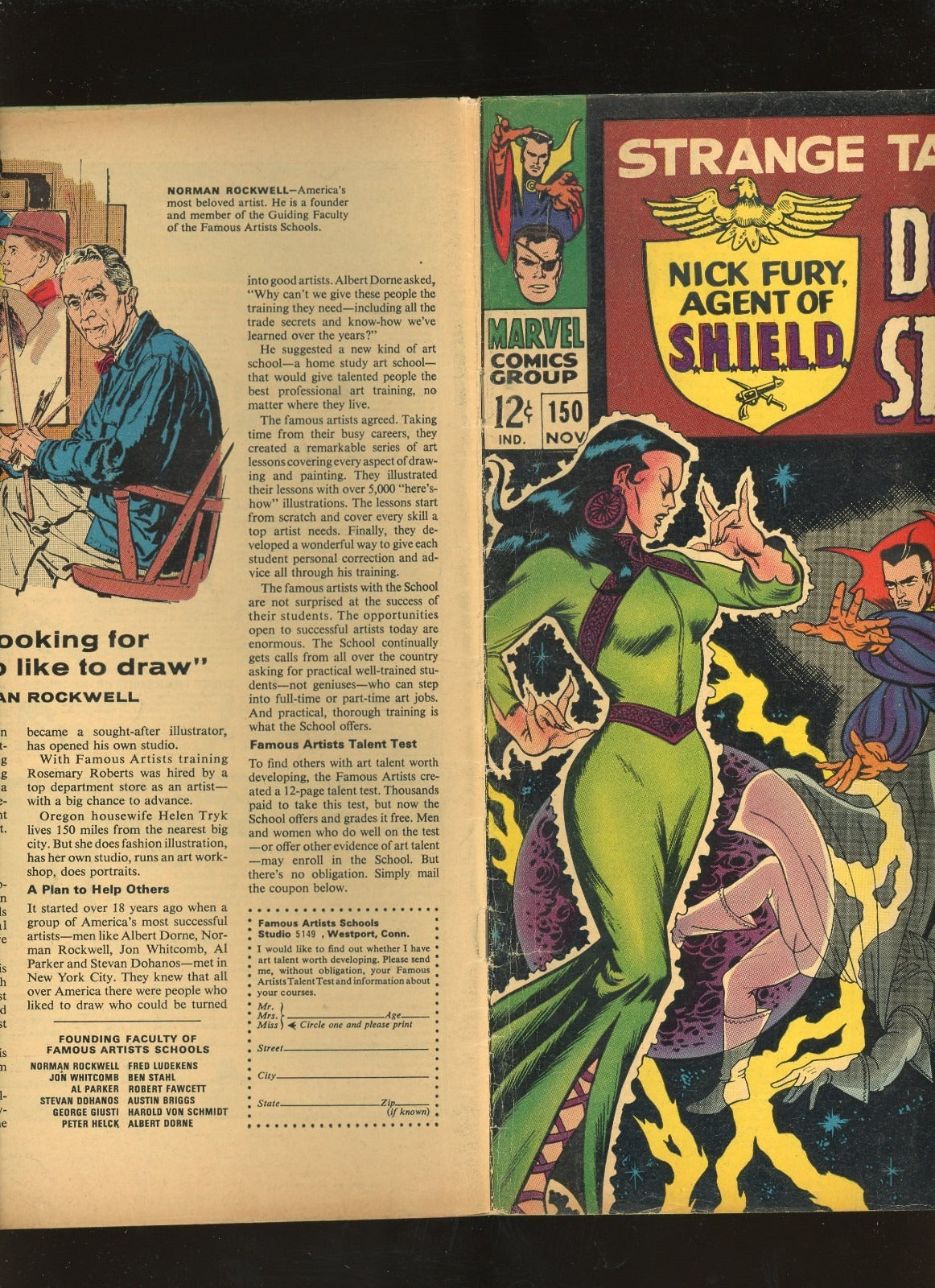 Strange Tales #150 (1966) additional condition photo collectible raw comic
