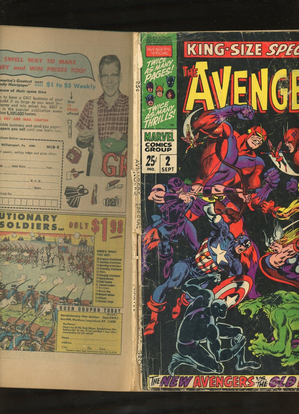 Avengers King-Size Special #2 (1968) additional condition photo collectible raw comic
