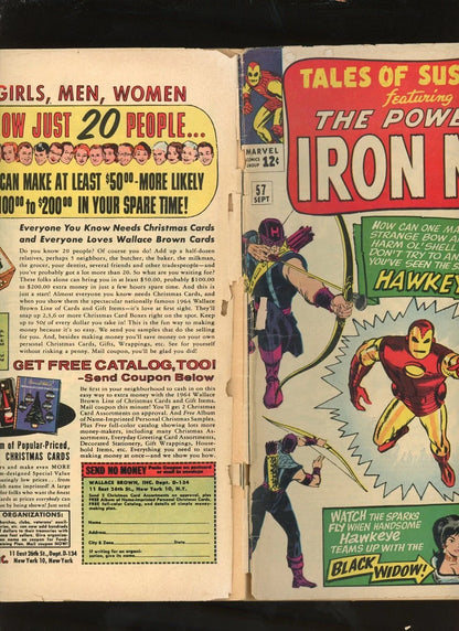 Tales of Suspense #57 (1964) additional condition photo collectible raw comic