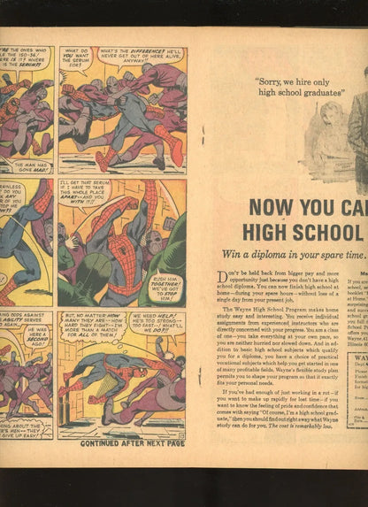 Amazing Spider-Man #32 (1966) close up spine and edge wear condition