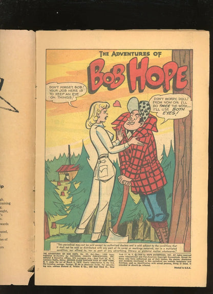 Adventures of Bob Hope #59 (1959) additional condition photo collectible raw comic