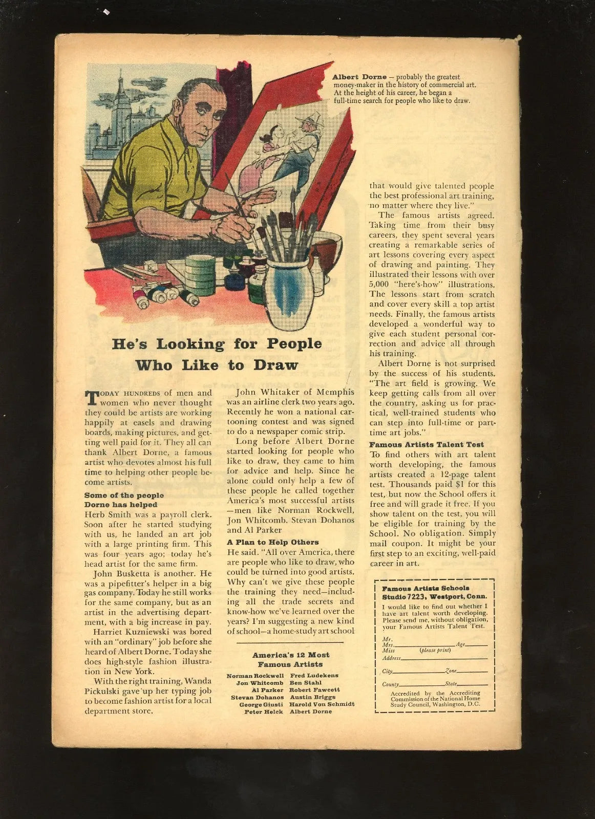 Tales to Astonish #55 (1964) back cover condition photo raw comic