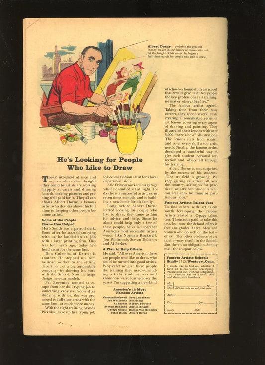 Strange Tales #138 (1965) back cover condition photo raw comic