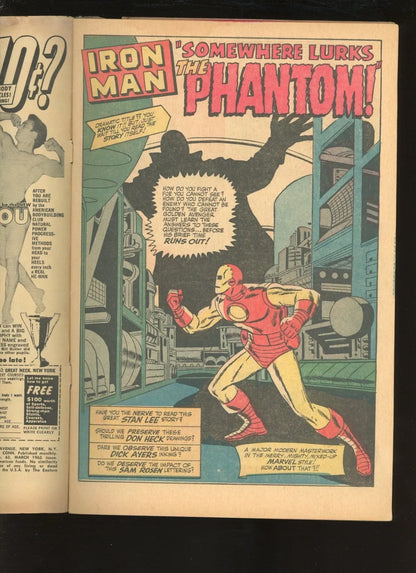 Tales of Suspense #63 (1965) centerfold and staples condition photo