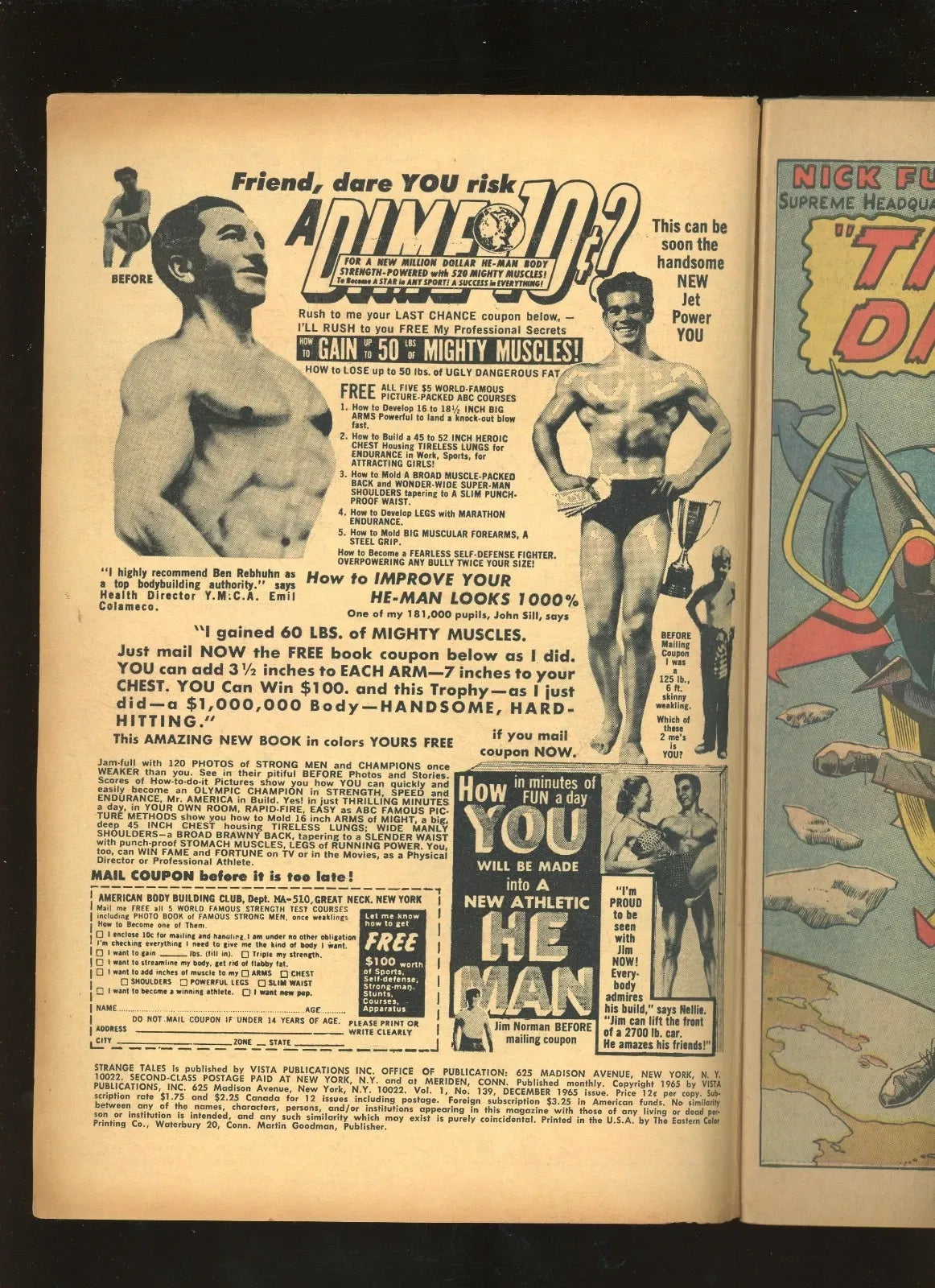 Strange Tales #139 (1965) additional condition photo collectible raw comic