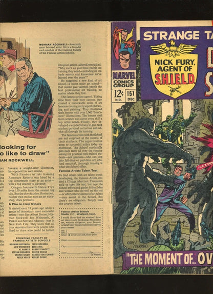 Strange Tales #151 (1966) additional condition photo collectible raw comic