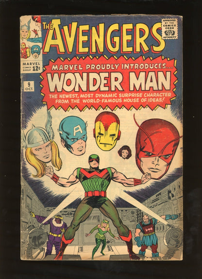 Avengers #9 (1964) front cover collectible comic book