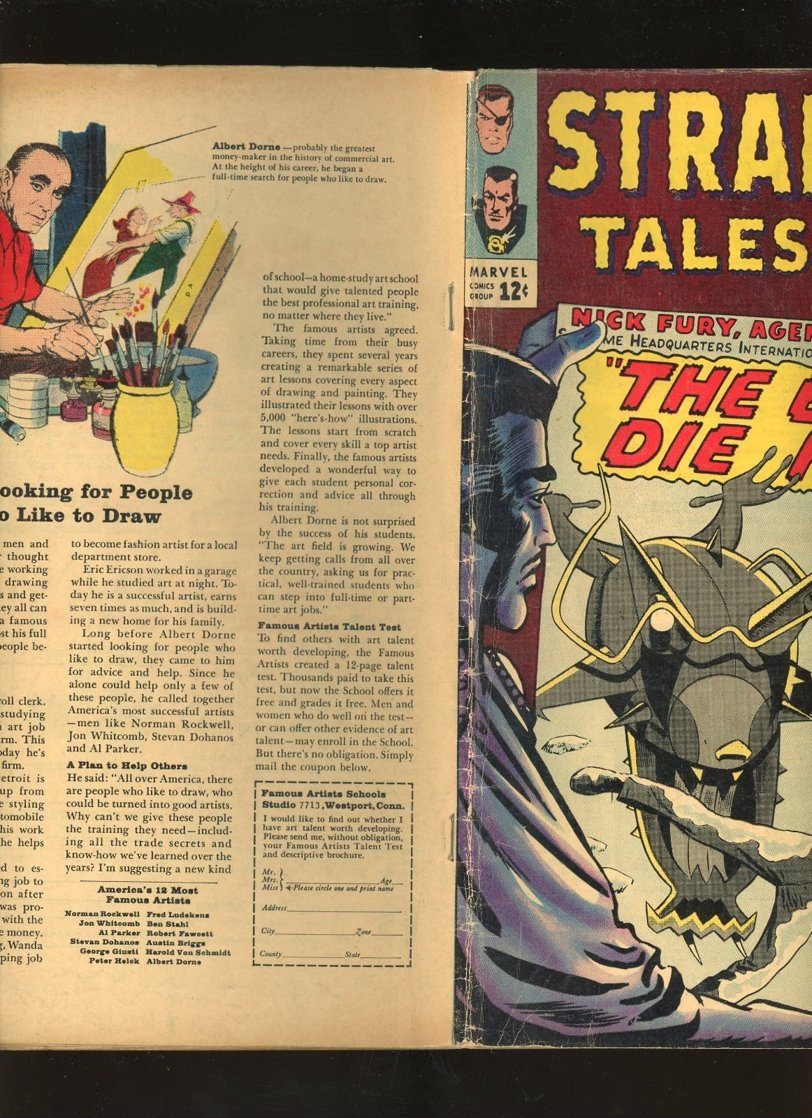 Strange Tales #139 (1965) interior page condition photo