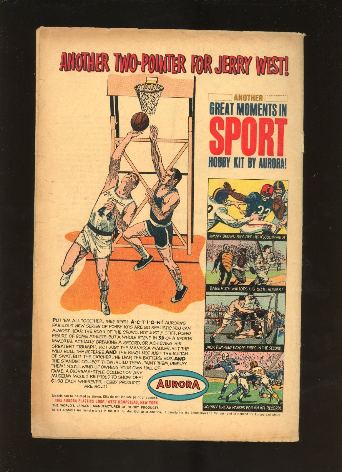 Amazing Spider-Man #36 (1966) back cover condition photo raw comic