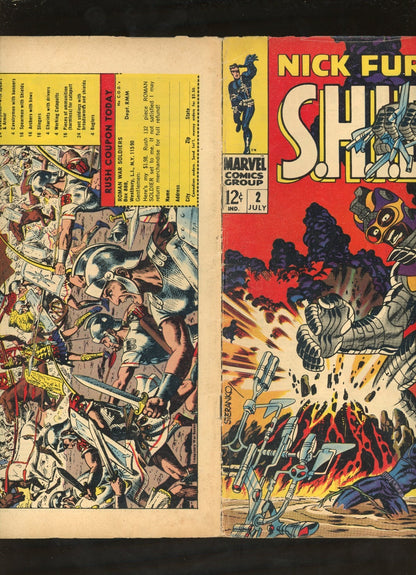 Nick Fury Agent of S.H.I.E.L.D. #2 (1968) additional condition photo collectible raw comic