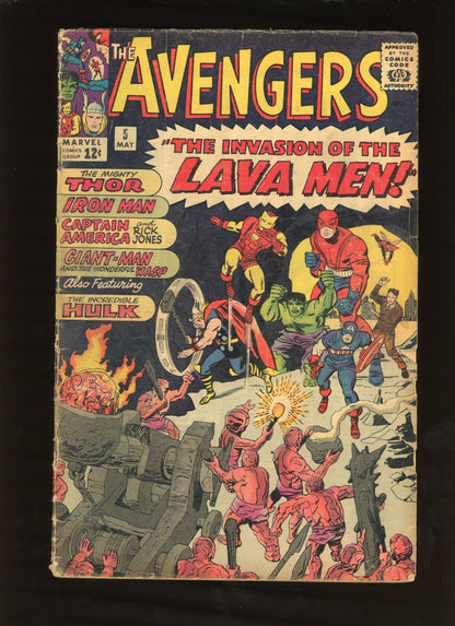 Avengers #5 (1964) front cover collectible comic book