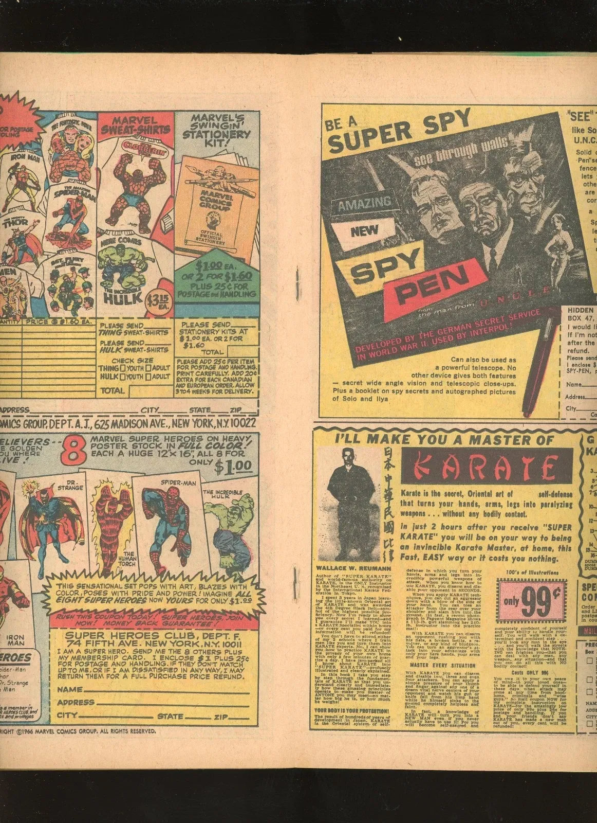 Strange Tales #157 (1967) interior page condition photo