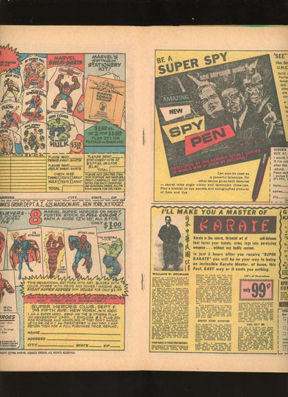 Strange Tales #157 (1967) interior page condition photo