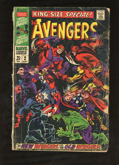 Avengers King-Size Special #2 (1968) front cover collectible comic book