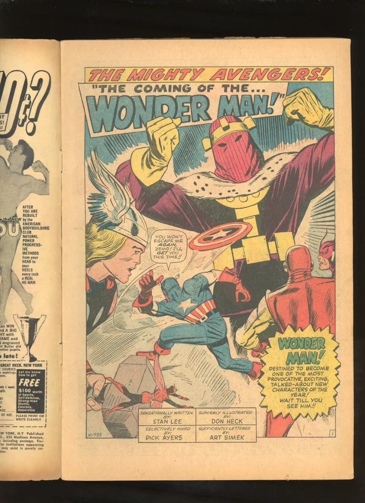 Avengers #9 (1964) additional condition photo collectible raw comic