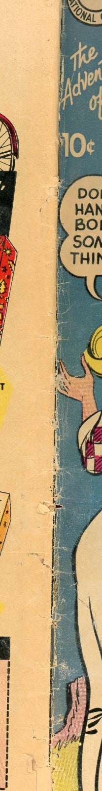 Adventures of Bob Hope #59 (1959) close up spine and edge wear condition