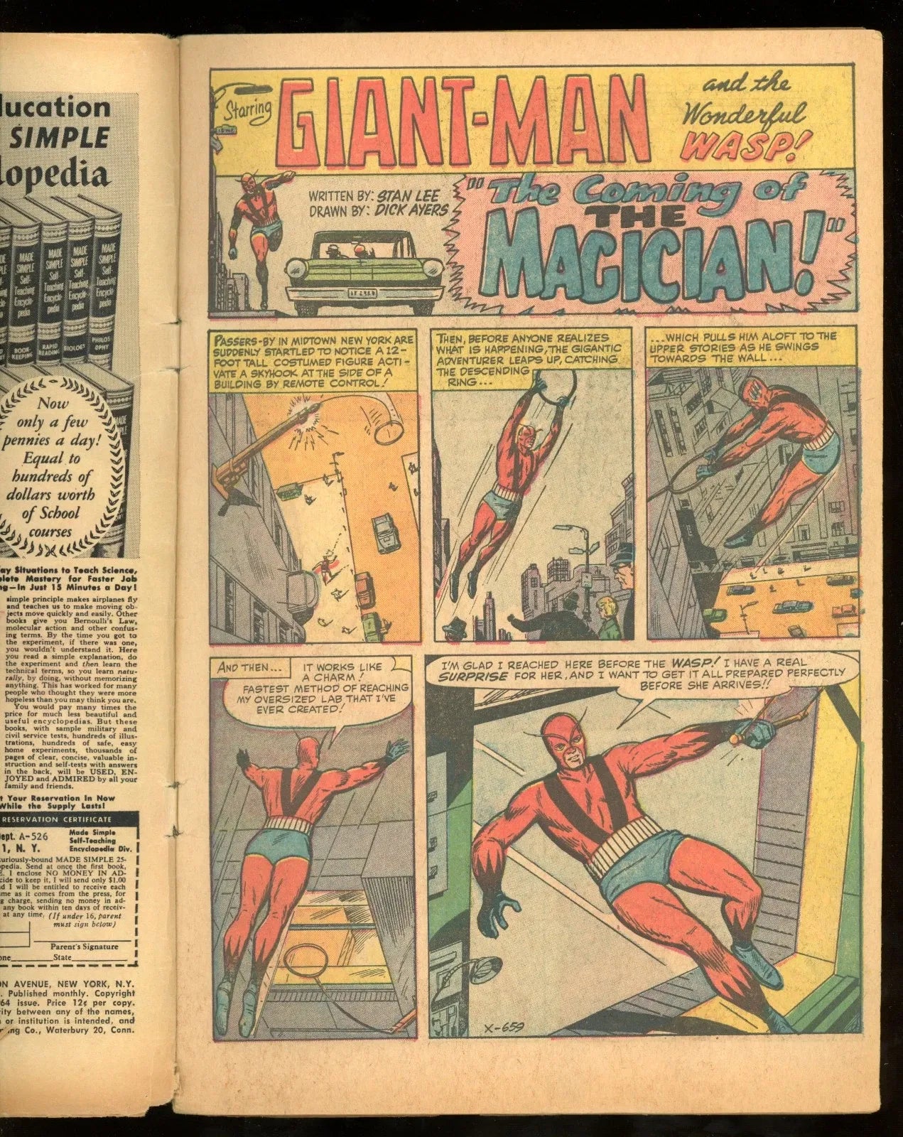 Tales to Astonish #56 (1964) close up spine and edge wear condition