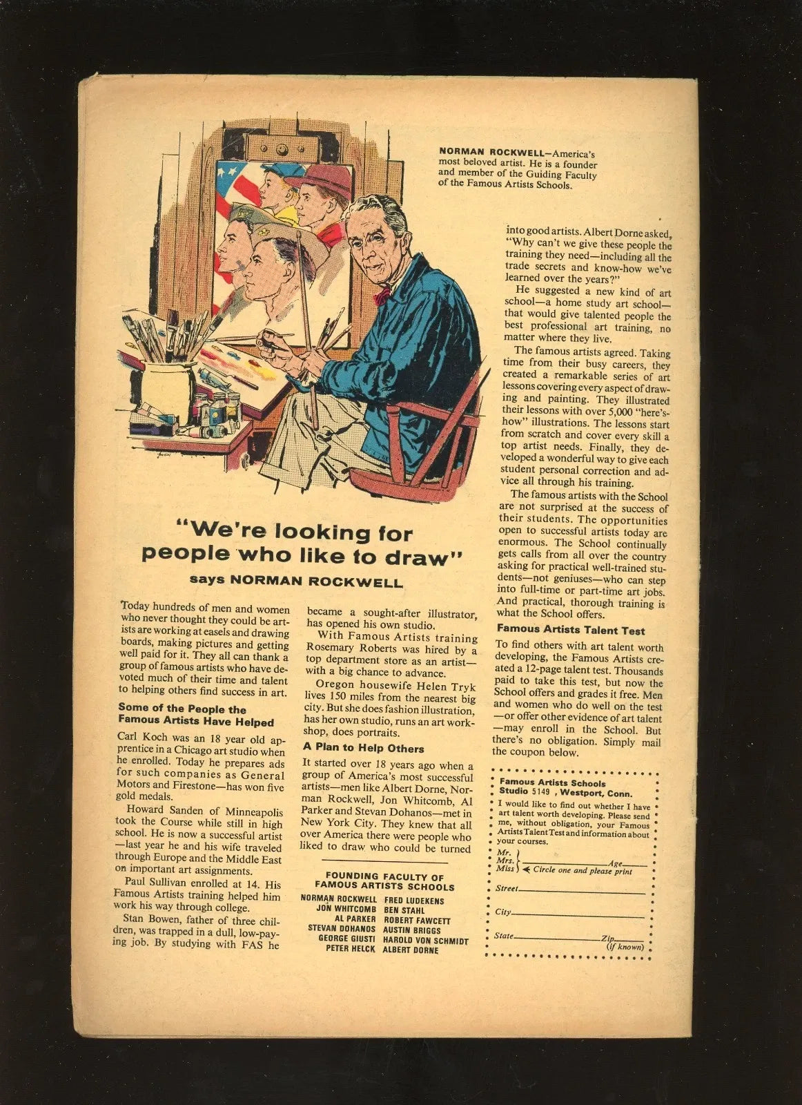 Strange Tales #150 (1966) back cover condition photo raw comic
