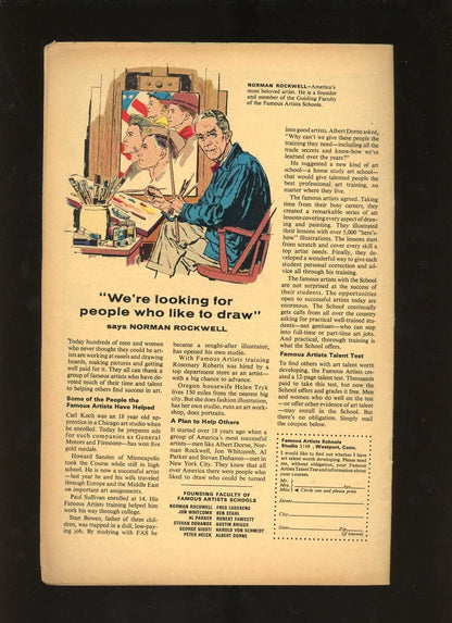 Strange Tales #150 (1966) back cover condition photo raw comic