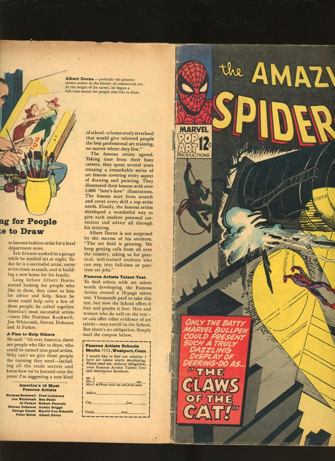 Amazing Spider-Man #30 (1965) close up spine and edge wear condition