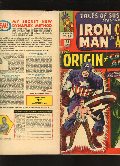 Tales of Suspense #63 (1965) interior page condition photo