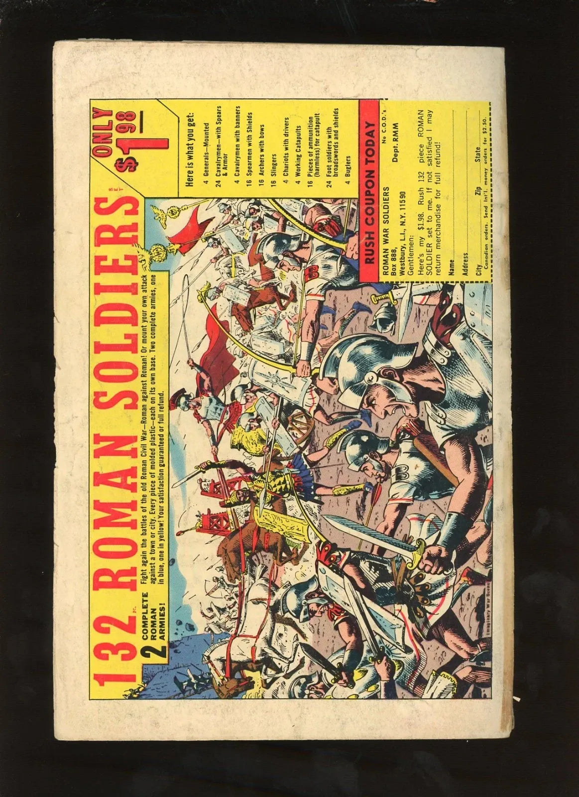 Silver Surfer #1 (1968) back cover condition photo raw comic
