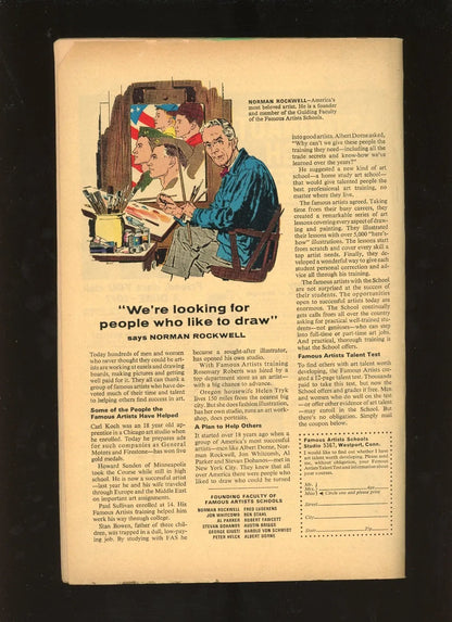 Strange Tales #157 (1967) back cover condition photo raw comic