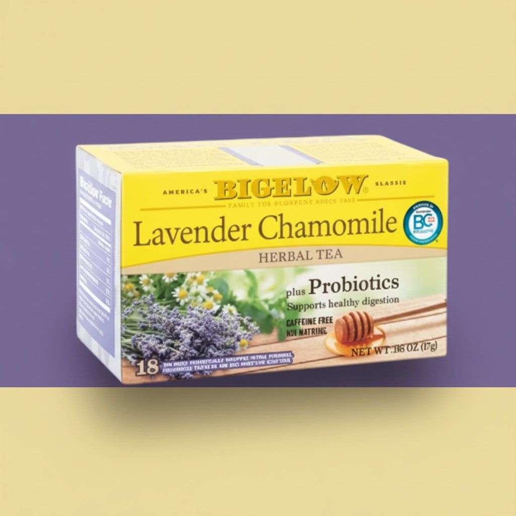 Bigelow Chamomile Lavender plus Probiotics Herbal Tea Tea Bags product image - Pops Trading Company