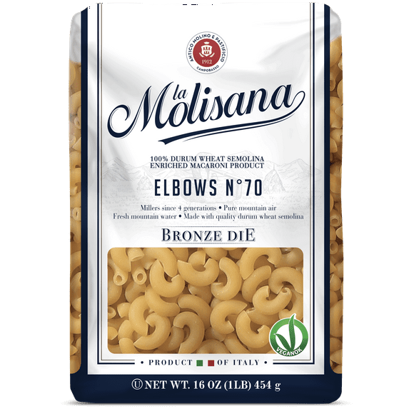 La Molisana Elbow Pasta No. 70 front package image - Pops Trading Company