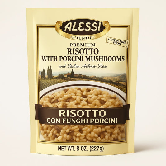 Alessi Risotto with Porcini Mushrooms 8 oz product image - Pops Trading Company