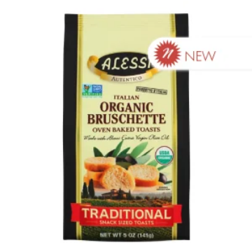 Alessi Organic Traditional Bruschette 5 oz product image - Pops Trading Company