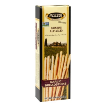 Alessi Garlic Breadsticks 4.4 oz product image - Pops Trading Company