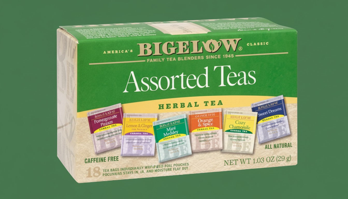 Bigelow Herbal Tea Variety Pack Tea Bags product image - Pops Trading Company