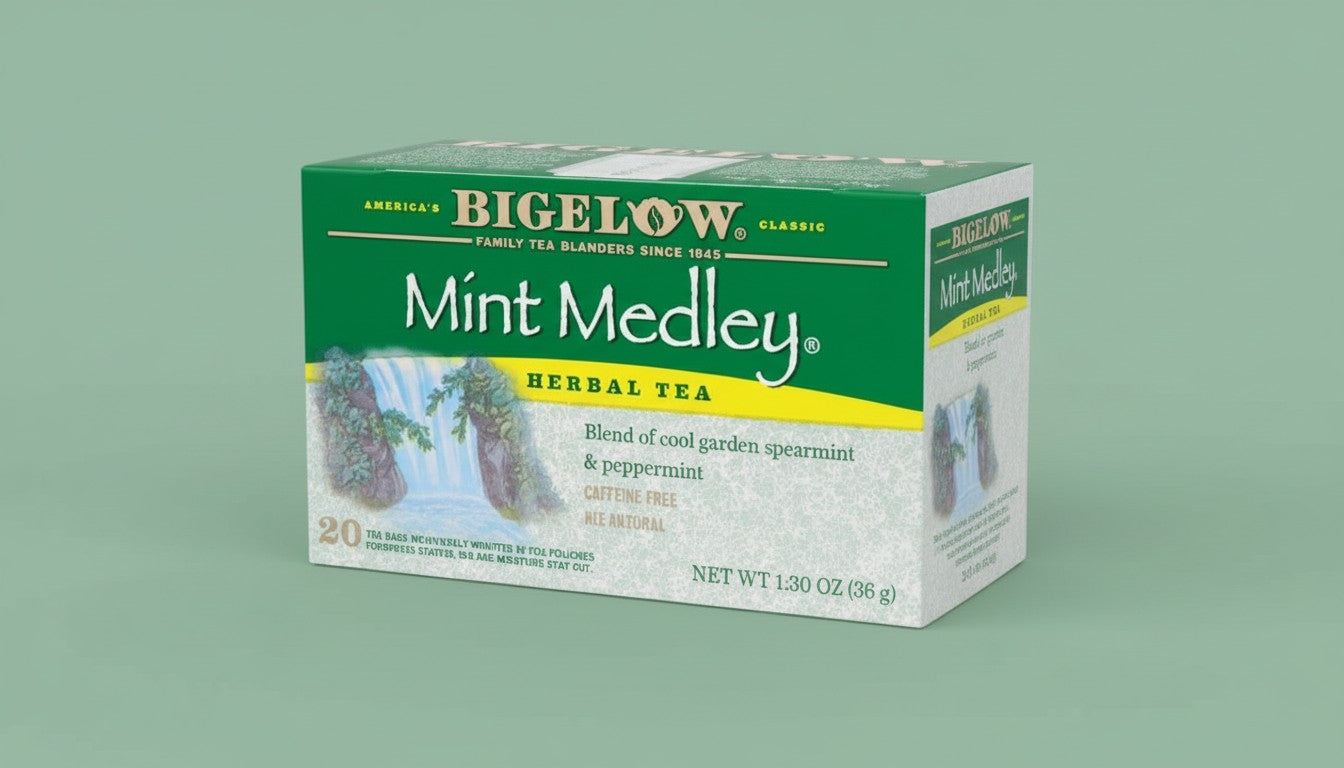 Bigelow Mint Medley Herbal Tea Tea Bags product image - Pops Trading Company