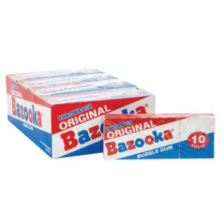 Bazooka Original Bubble Gum 12ct Box product image at Pops Trading Company