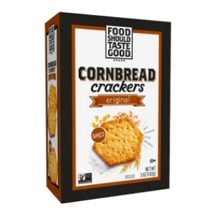 Food Should Taste Good Cornbread Pita Crackers 5 oz Box