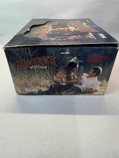 1994 Maverick Movie Trading Cards – 26 Sealed Packs & Display Box