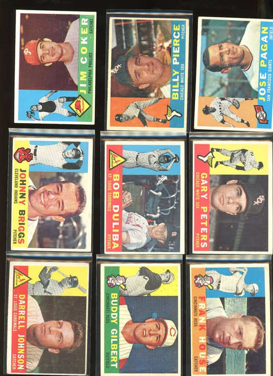 1960 Topps Baseball 20-Card Lot – Rookies & Stars Vintage