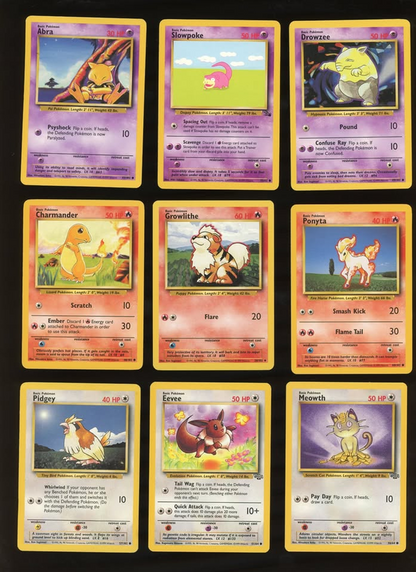 Pokémon Lot 17 – 9 Vintage 1999 WOTC Base Jungle Fossil Cards
