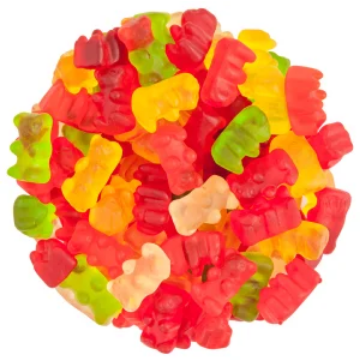 Pops Trading Company Gummy /Gummi Bears 5 Fruit Flavors -8 oz nutrition facts and ingredients image - Pops Trading Company