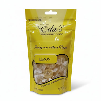 Eda's Sugar Free Lemon Hard Candy 3.5 oz 6 Pack product image at Pops Trading Company