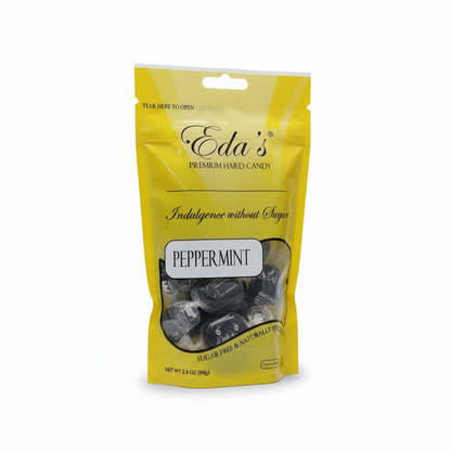 Eda's Sugar Free Peppermint Hard Candy 3.5 oz 6 Pack product image at Pops Trading Company