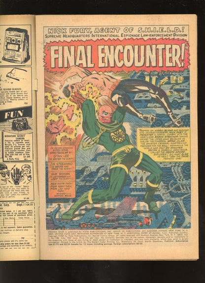 Strange Tales #158 (1967) 1st Full Living Tribunal Marvel VG- 3.5