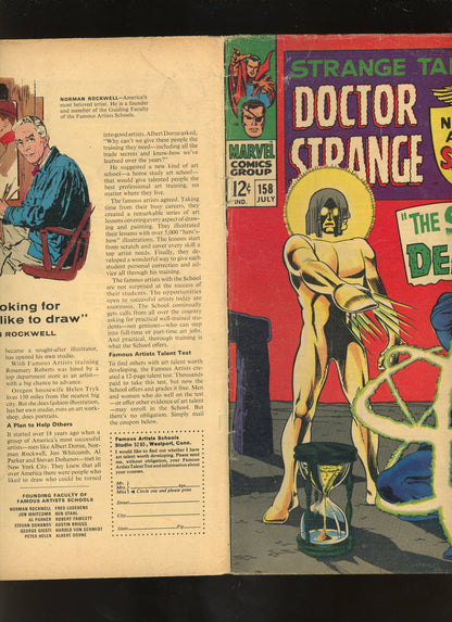 Strange Tales #158 (1967) 1st Full Living Tribunal Marvel VG- 3.5