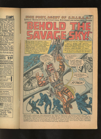 Strange Tales #165 (1968) Nick Fury Doctor Strange Steranko Cover