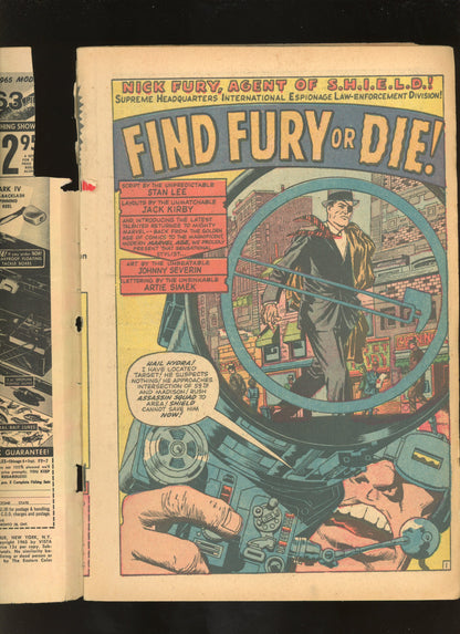 Strange Tales #136 (1965) Nick Fury S.H.I.E.L.D. Doctor Strange GD 2.0