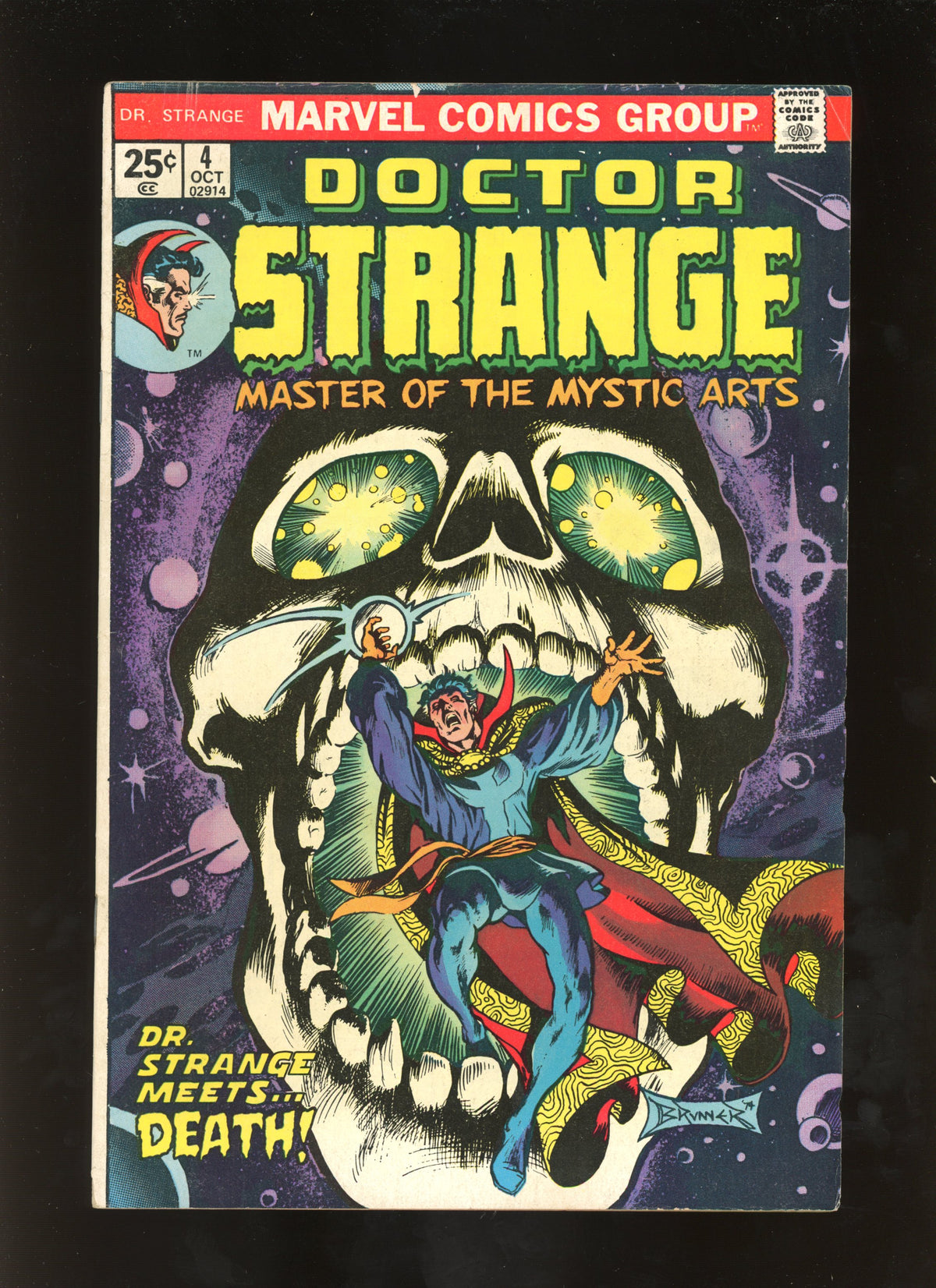 Doctor Strange #4 (1974) Frank Brunner Skull Cover VG/FN 5.0