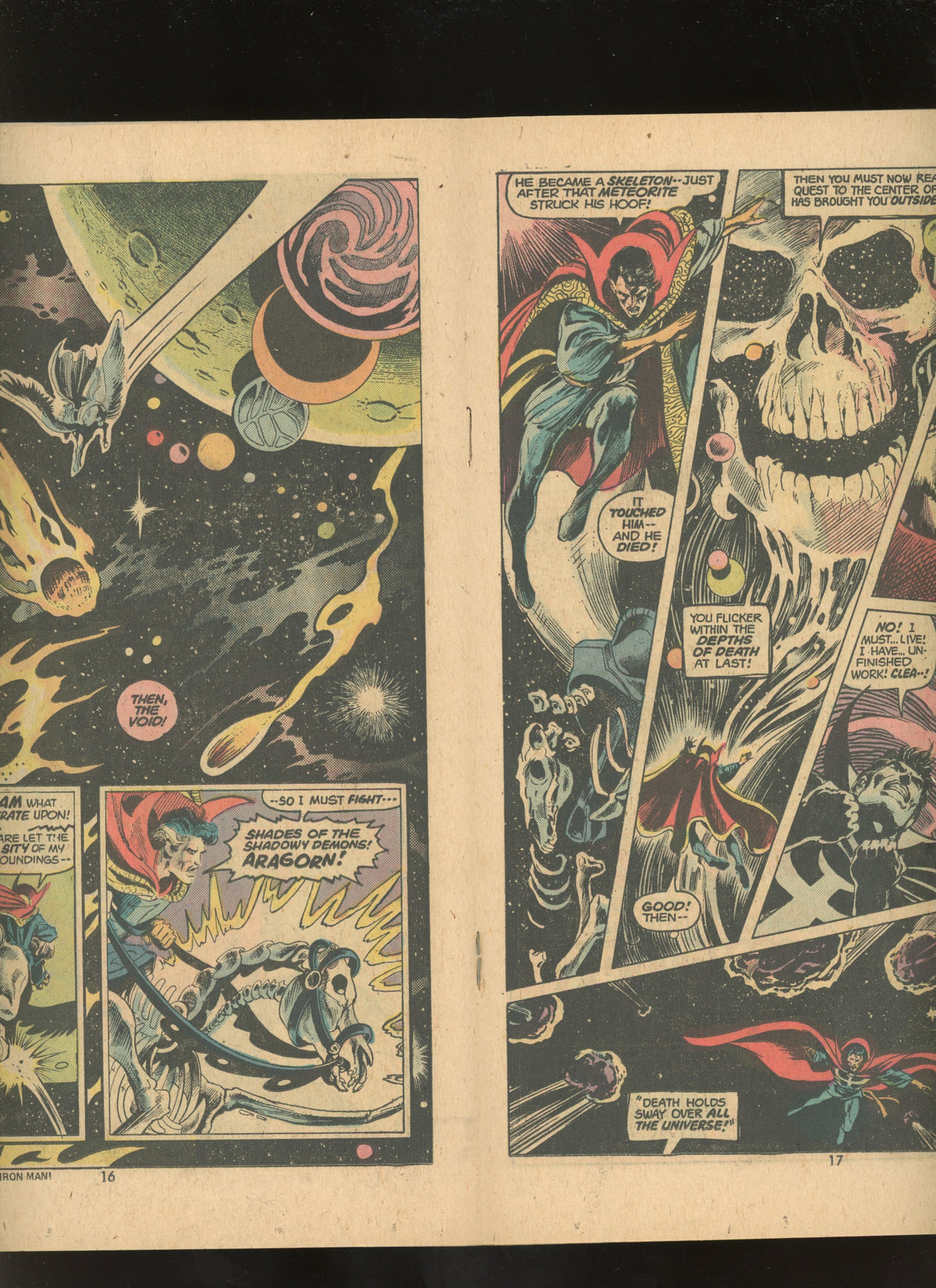 Doctor Strange #4 (1974) Frank Brunner Skull Cover VG/FN 5.0
