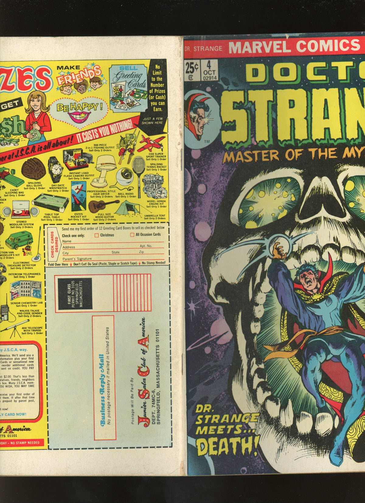 Doctor Strange #4 (1974) Frank Brunner Skull Cover VG/FN 5.0